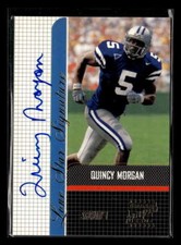 2001 Stadium Club Quincy Morgan Lone Star Signatures Auto Autograph #LS-QM U6879