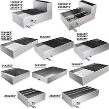 Maple Syrup Boiling Pan 18 Size Sap Evaporator Tig Welded Sliver Stainless Steel