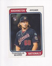 2023 Topps Heritage HIGH NUMBERS ROOKIE RC THADDEUS WARD