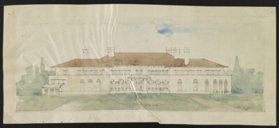 8'' x 10''  1915 House (''La Selva'') for Henry Sanderson