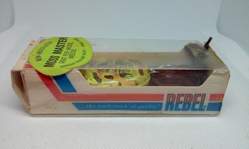Vintage Rebel MOSS MASTER Brown Frog 2.5" Weedless Topwater/Surface Lure NOS - Picture 4 of 12