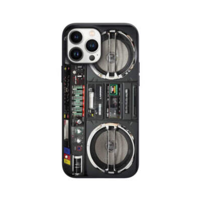 80s Retro Boombox Totally Awesome 80's Phone Case for iPhone 7 8 X XS XR SE 11 1
