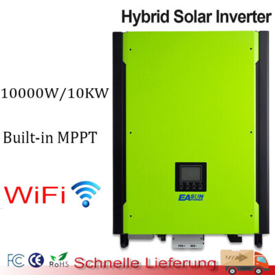 Easun 10KW Notstrom Hybrid Wechselrichter Solar PV MPPT Inverter 3 Phase VDE4105