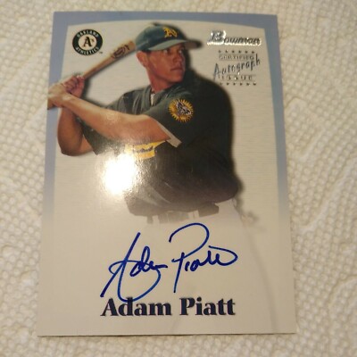 Adam Piatt 2000 Bowman CERTIFIED AUTOGRAPH #AP Oakland Athletics