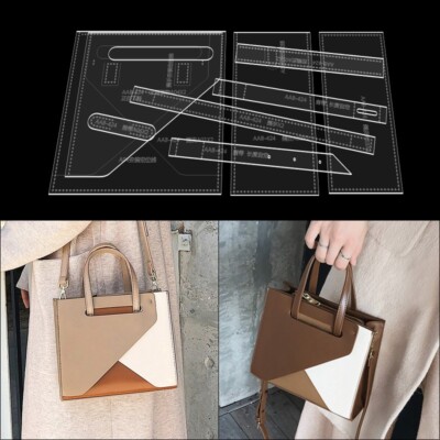 Leather Craft Women's Handbag Shoulder Crossbody Mini Tote Bag Sewing Pattern