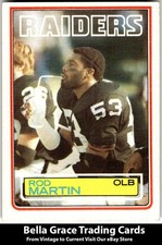 1983 Topps #304 Rod Martin Los Angeles Raiders NFL Football