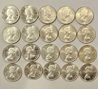 1962 Canada Silver Dollars roll of 20 . 80% Silver. 12 Troy ounces ASW
