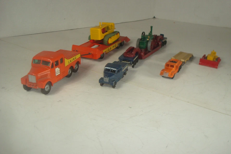 MATCHBOX LESNEY PICKFORD TRANSPORT LAING SCAMMELL ROTINOFF ALANTIC LOWBOY TRUCKS - Image 2 of 4
