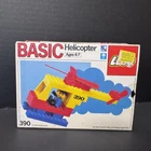 New Vintage Lego 390 Helicopter Basic Figure Human Boy Blue Sealed 1986