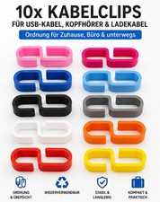 10er Pack Kabelclips Kabelverbinder für USB-...
