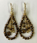 QVC Avindy Sterling Silver & 14K Gold Plated Gemstone Drop Earrings — photo 2