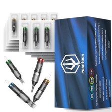 Stainless Steel 50PCS Tattoo Cartridge Needles - Compatible with Most Grips