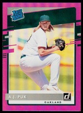2020 Donruss A.J. Puk 49 Holo Purple RC Oakland Athletics