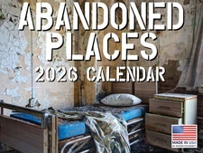 Abandoned Places Calendar 2026 Monthly Wall Calender 12 Month