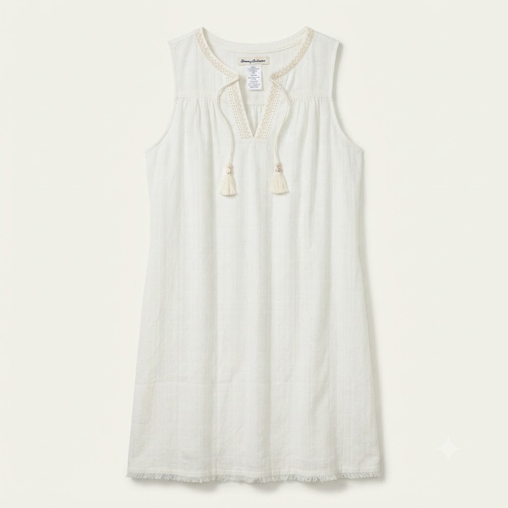 Tommy Bahama Womens XL Coastal Resortwear Vacation Gauze Coverup Shift Dress
