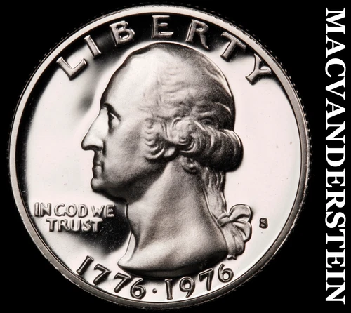 1976-S Silver Washington Quarter - Choice Gem Proof  Lustrous  #G9636