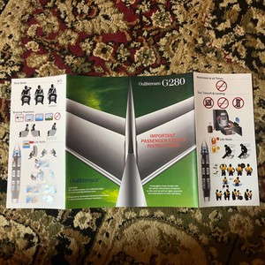 GULFSTREAM G280  Safety Instruction Card