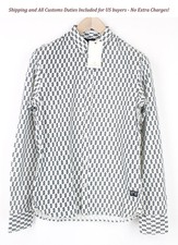 SCOTCH  SODA Ams Couture Men'S White Cotton Patterned Long Sleeve Shirt