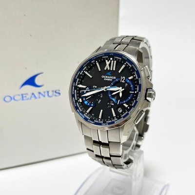 CASIO OCW-S3400-1AJF Oceanus Manta Watch Titanium Sapphire Blue