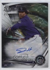 2022 Bowman Platinum Top Prospects Ice Foilboard 2/50 Jaden Hill Auto 1a83