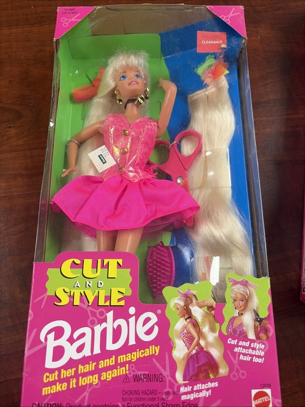 Cut And Style Barbie 1994 Mattel #12639 Attachable Hair Vintage