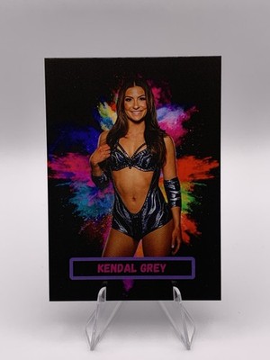 Kendal Grey CUSTOM WWE Card ACEO Black Color Burst Design