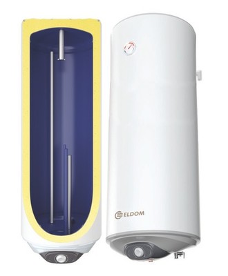 Elektro Warmwasserspeicher wandhängender Boiler  2x Antikalk Heizstäbe DRY