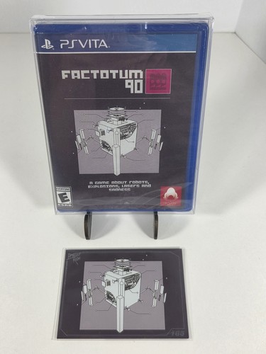 Factotum 90 (Sony PlayStation Vita, 2018) Limited Run Games - New Sealed W/ Card