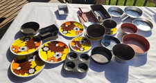 VTG Children's Metal Play Dishes and Cookware 27 Pieces