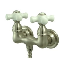 Kingston Brass CC39T Vintage Wall Mounted Clawfoot Tub Filler - Nickel