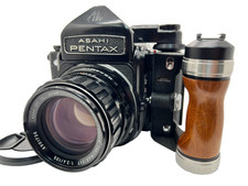  NEAR MINT w/ Grip Pentax 6x7 67 TTL Mirror Up Film Camera  SMC T 105mm f2.4