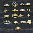 Vintage Sterling Silver Ring Lot Designer Edco Silpada Pearls Gems Mix Sizes 925