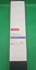 New Delta 24 in. DOUBLE Towel Bar SpotShield Satin Nickel 138278 Greenwich
