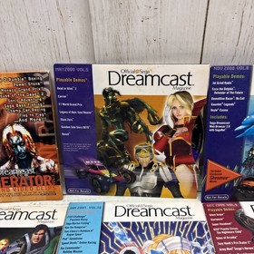 Lot of 8 Official Sega Dreamcast Magazine Demo Discs Vol. 5 7 8 9 10 11