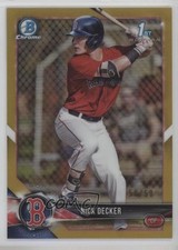 2018 Bowman Draft Chrome Gold Refractor 50/50 Nick Decker #BDC-124 s3g