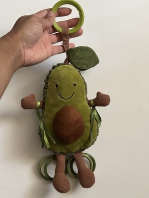 Jellycat Avocado  Amuseable Bashful Jitter Actvitiy Baby Grip Toy Medium Plush