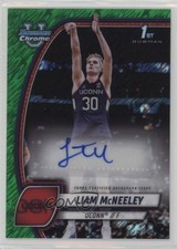2024-25 Bowman U Chrome Green Shimmer Refractor Auto Liam McNeeley #52 Auto j9w