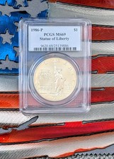 1986-P Statue of Liberty Silver Commemorative Dollar NGC/PCGS MS69 90% Silver