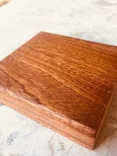 Solid Mahogany Timber Hardwood Blank Plinth Block Wood Craft Art mount Hobby DIY