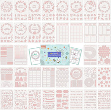 Bullet Journal Stencils 36PCS , Journal Supplies Accessories Kit for Bullet Jou