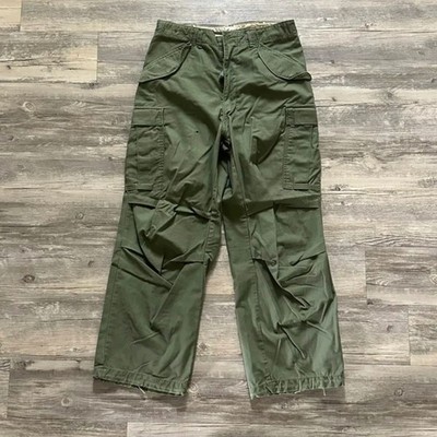 Vintage 70s M-65 OG-107 Military Cargo Pants Size 31x28 | eBay