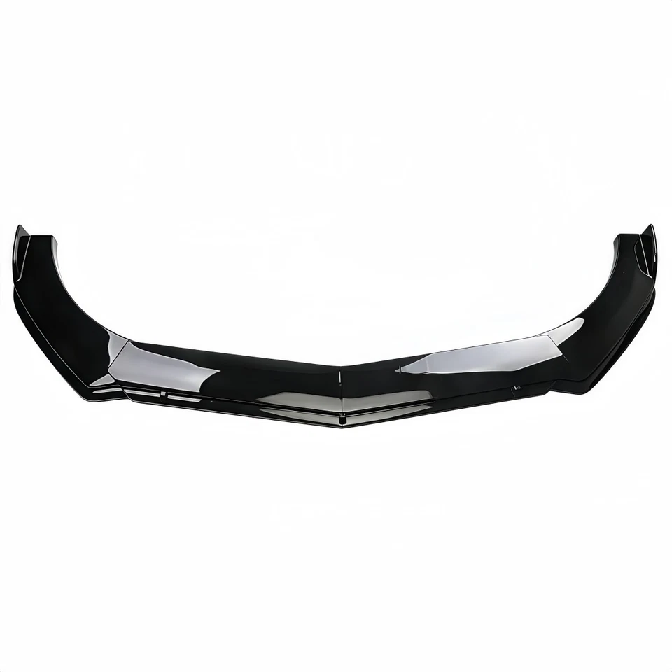 Para-choque dianteiro preto brilhante queixo lábio spoiler divisor para Ford Flex 1986-2023 - Imagem 3 de 4