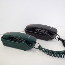 2 Small Sony Corded Landline Touchtone Phones Vintage -Black  Green