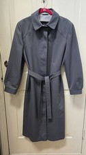 Vintage Forecaster International Gray Long Trench Coat Women's size L