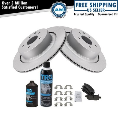 Rear Brake Pad & Rotor Kit Fits 2008-2013 INFINITI G37 2014-2015 Q60