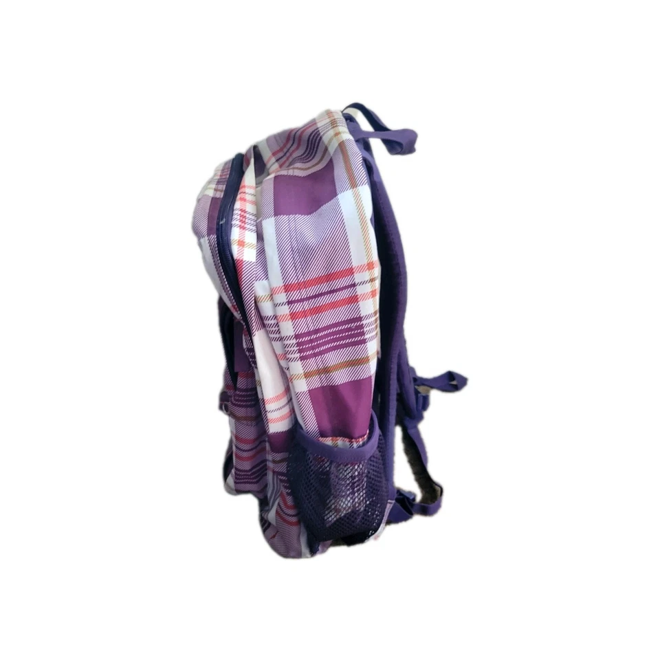 JanSport Purple And Pink Buffalo Check Backpack - Image 3 of 3