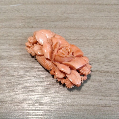 Traditional Japanese Accessories Obidome Coral 13.5g Vintage Rose - Picture 2 of 5