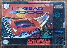 Top Gear 3000 SNES Box Manual cartridge tray precaution and protector