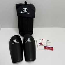 Champion Defender Elite Shin Guards Youth L/XL Black 2-Pack Open Box