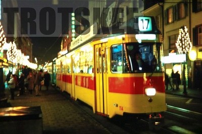 35mm Dia SCHWEIZ Basel Tram Strassenbahn 114 1989 Original Swiss